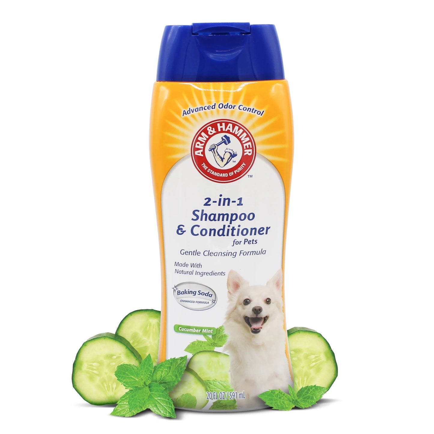 2 in 1 Dog Shampoo Cucumber Mint 20 Oz