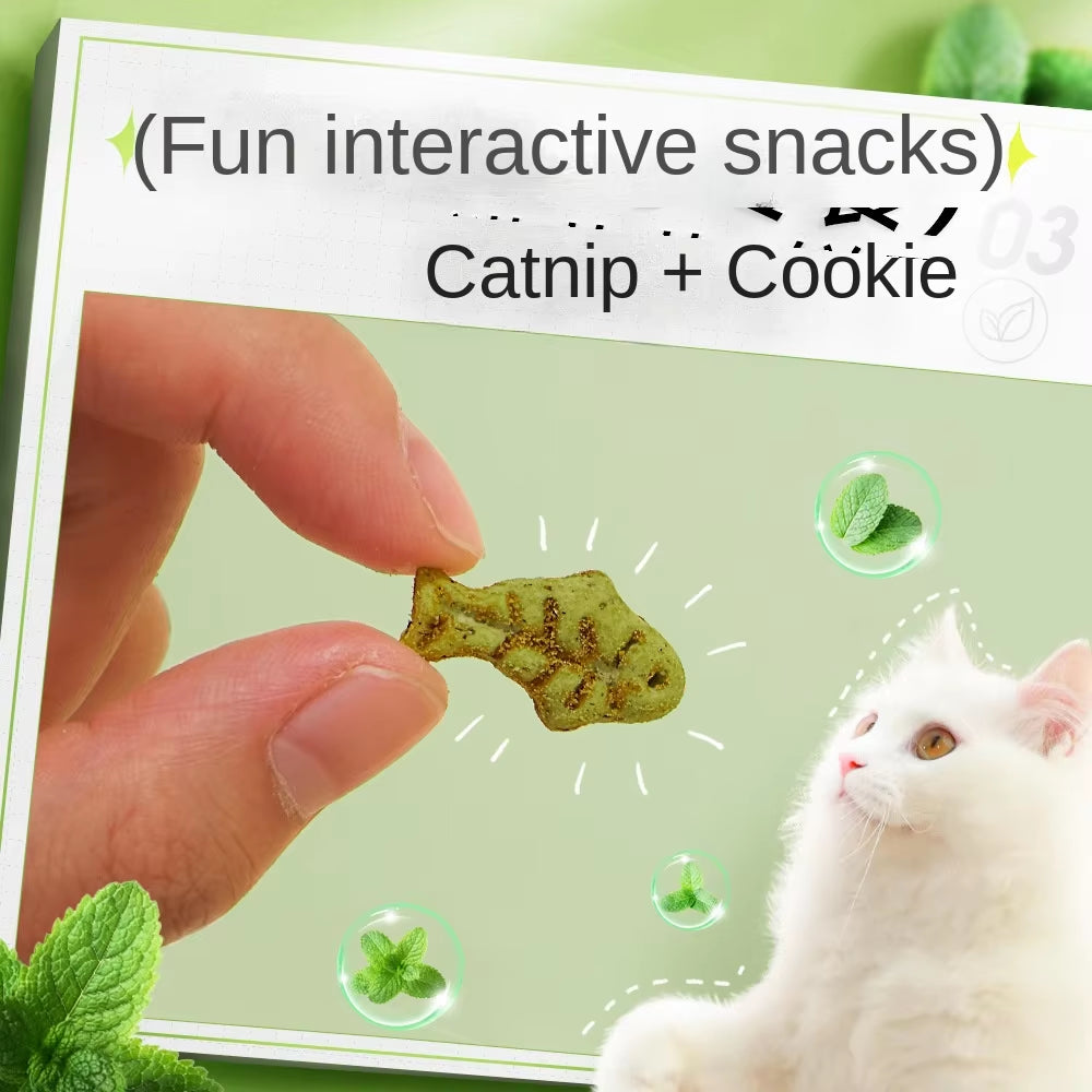 Cat Mint Biscuit Cat Eating Snack Pet Molar Nutrition Fattening Kitten Snack Adult Cat Reward