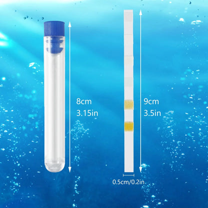 Aquarium Test Strips锛?00 Strips Aquarium Testing Kit for Freshwater Saltwater锛?Pond Test Strips for Fish Tank Testing Ph锛?Alkalinity锛?Nitrite