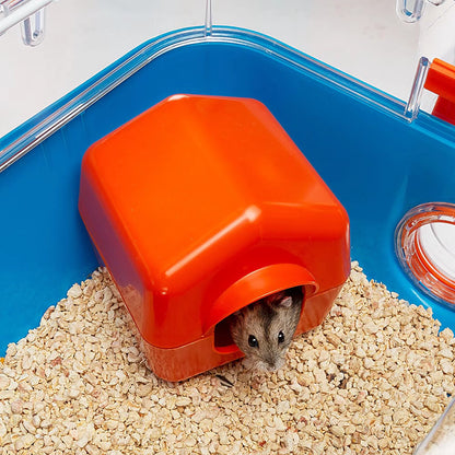 Combi 2 Starter Hamster Cage, Includeswater Bottle, Feeding Bowl, and Cozy House, 31.3L X 11.61W X 10.35H Inches, Blue