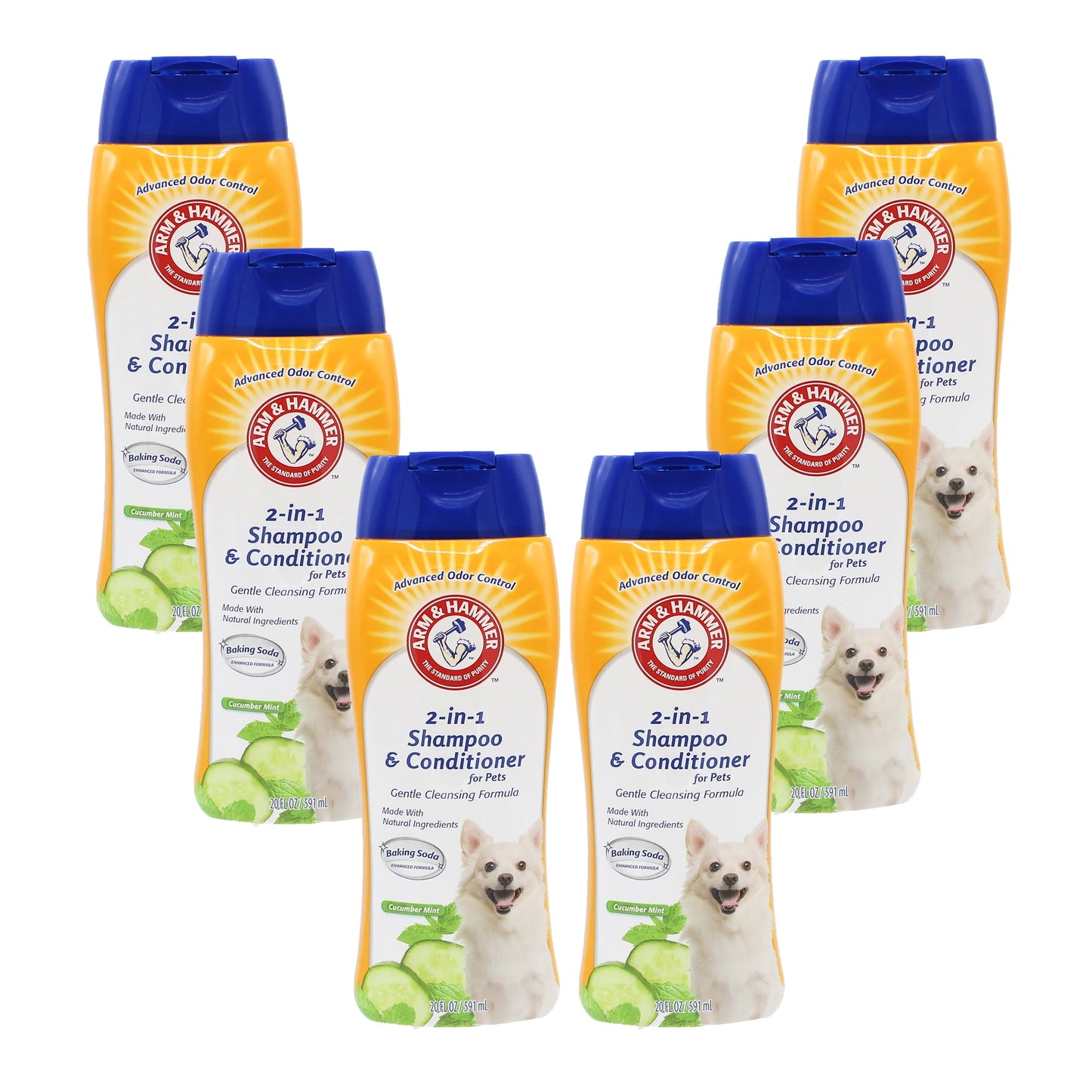 2 in 1 Dog Shampoo Cucumber Mint 20 Oz
