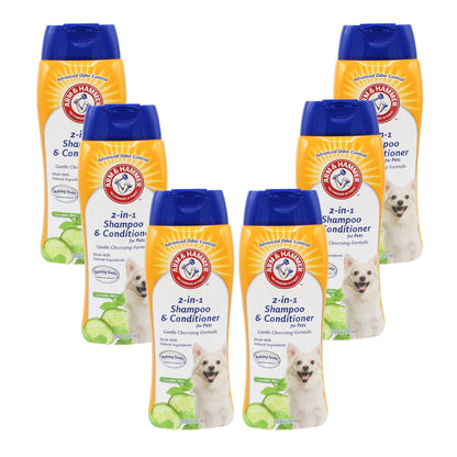 2 in 1 Dog Shampoo Cucumber Mint 20 Oz